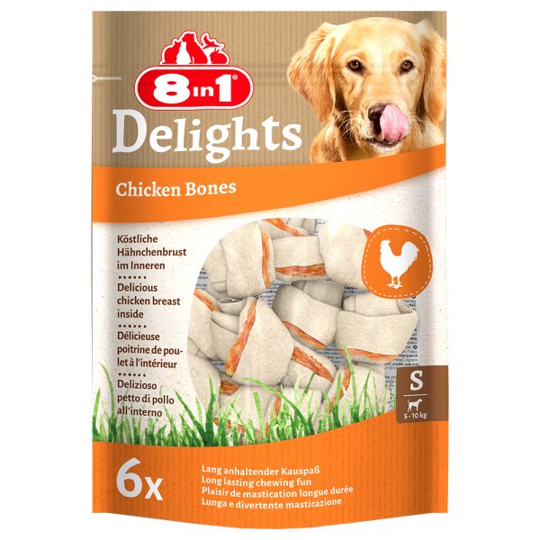 4x210g (24 Stuks) S Delights Kauwbotten 8in1 Hondensnacks