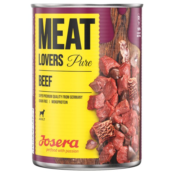 Josera Meatlovers Pure 12 x 400 g Hondenvoer - Rund