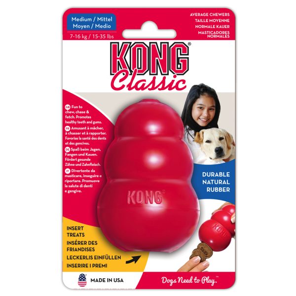 2x Maat M KONG Classic Rood Hondenspeelgoed