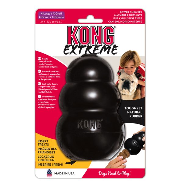 2 stuks KONG Extreme Zwart XL Hondenspeelgoed Kauwspeeltje