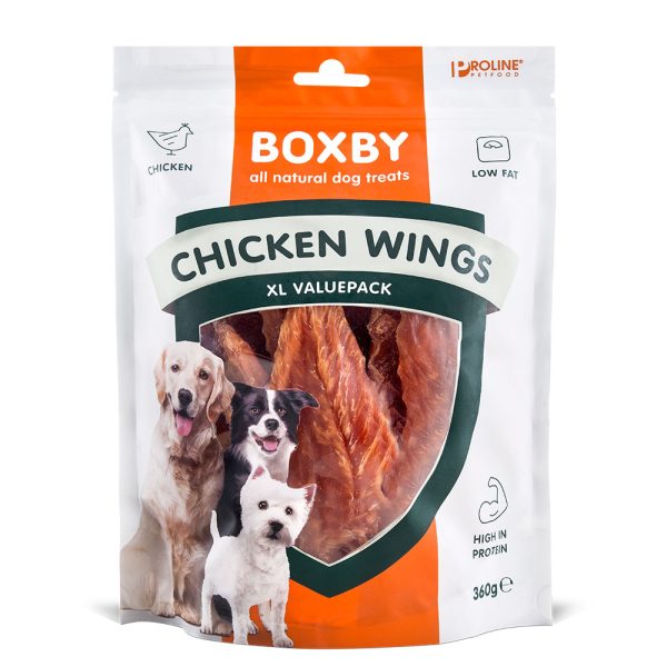 Boxby Hondensnacks Chickenwings - 360 g