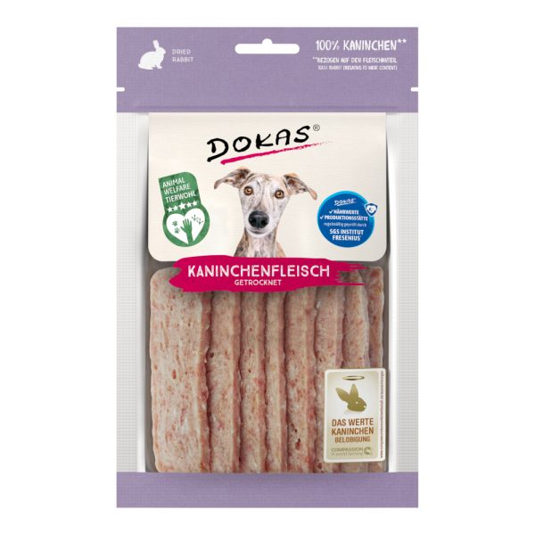 3x70g Konijnenborst Dokas Vleessnack Hondensnacks