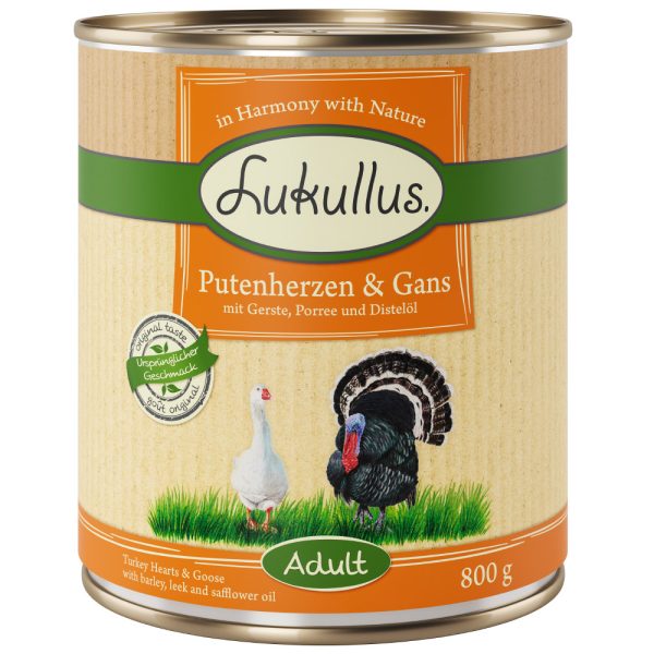 Lukullus Naturkost Adult en Senior - Adult Kalkoenharten & Gans