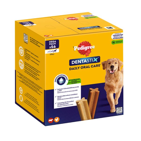 56x Dentastix voor grote honden Pedigree Hondensnacks