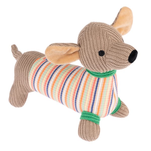 TIAKI Hondenspeelgoed Dackel Cooper - L 28 x B 10 x H 23 cm