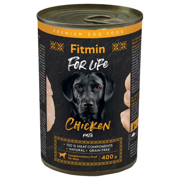 6x400g Fitmin Dog For Life Hondenvoer Nat