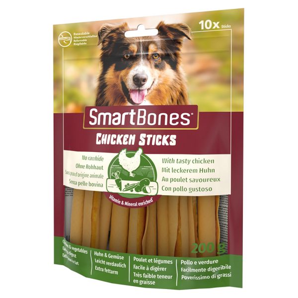 10 Stuks SmartSticks Wrapped Kauwsticks Kip hondensnacks