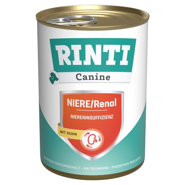 RINTI Canine Nieren-Renal met Kip 400 g Hondenvoer - 24 x 400 g
