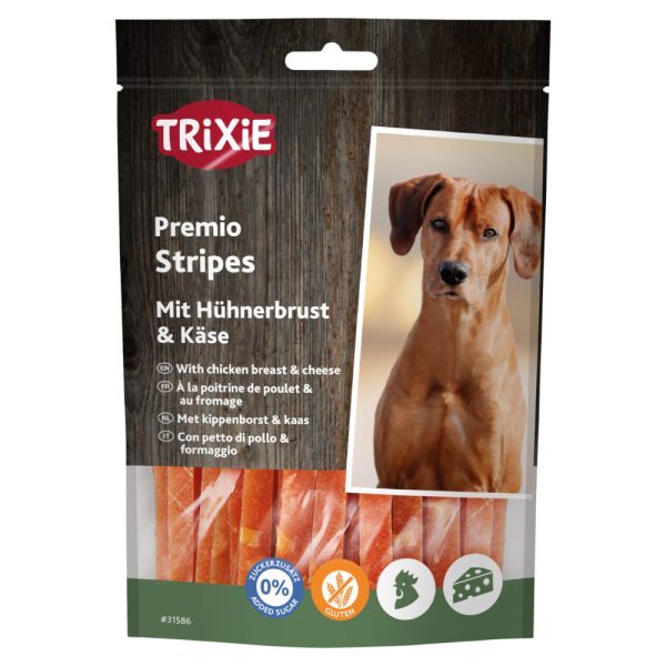 100g Trixie PREMIO Strips met Kip en Kaas Hondensnacks