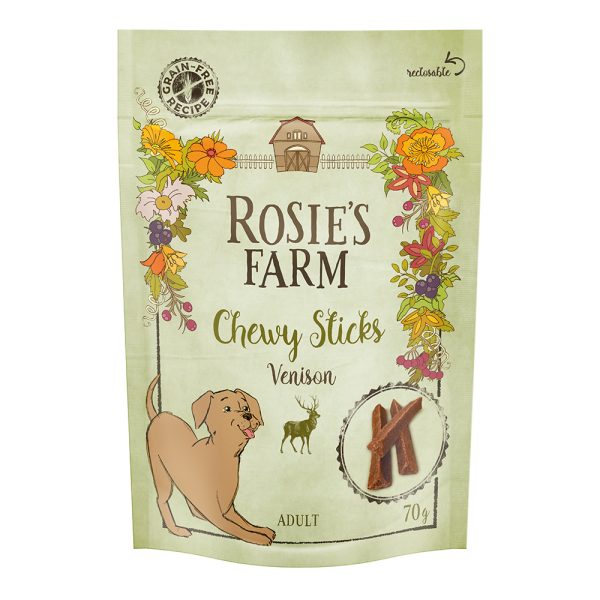 5x70g Wild Rosie's Farm Kauwsnacks Hondensnacks