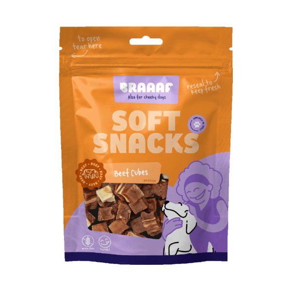 Braaaf Biefstuk Blokjes - 85 g