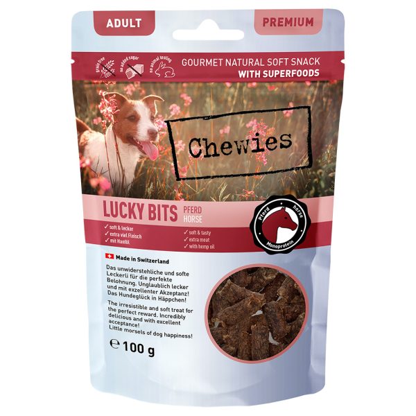 100g Chewies Lucky Bits Adult Pferd Hundesnacks