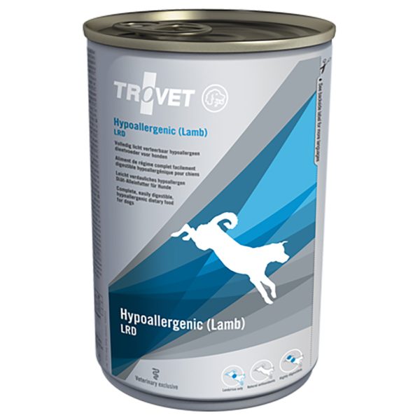 6x 400g Trovet Hypoallergenic Lam Natvoer LRD Hondenvoer nat