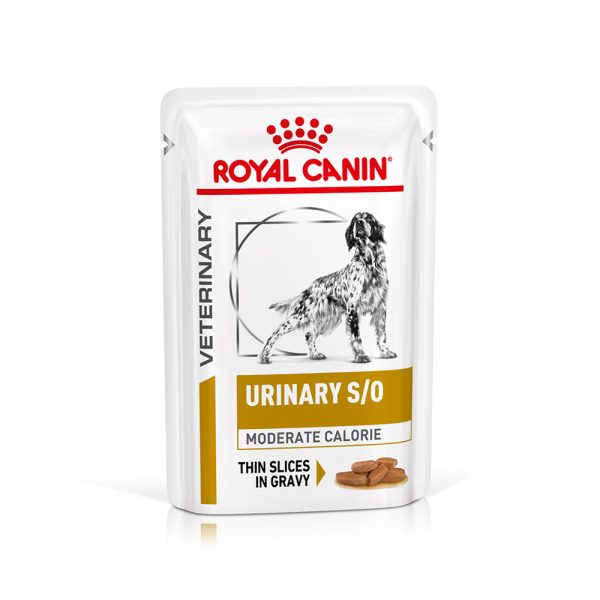 48x100g Royal Canin Veterinary Diet Canine Urinary S/O Moderate Calories Hondenvoer