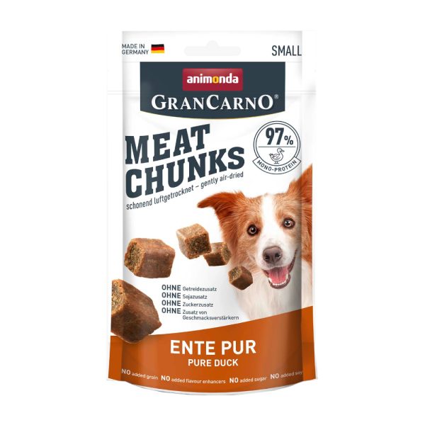 4x60g Meat Chunks Small Eend Puur Animonda Hond