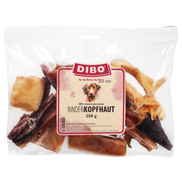 Dubbelpak: 2 x 250 g DIBO runderkophuid hondensnacks