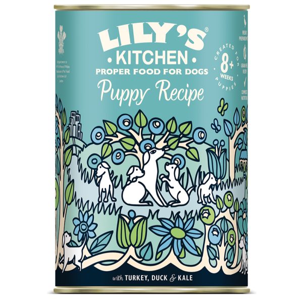 12x400g Lily's Kitchen Puppy kalkoen & eend hondenvoer nat