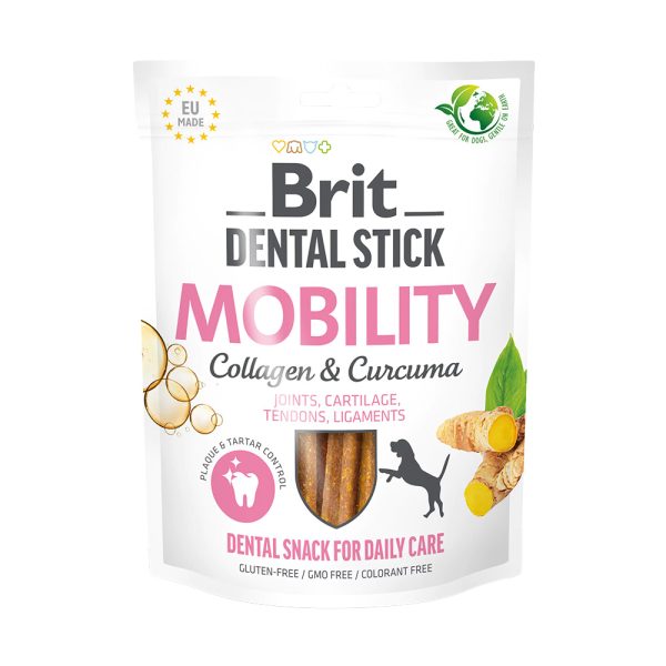 251g (7 stuks) Brit Dental Stick Mobility met kurkuma & collageen hondensnacks