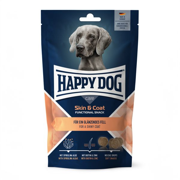 100g Skin & Coat met Eend Happy Dog Care Snack hondensnacks