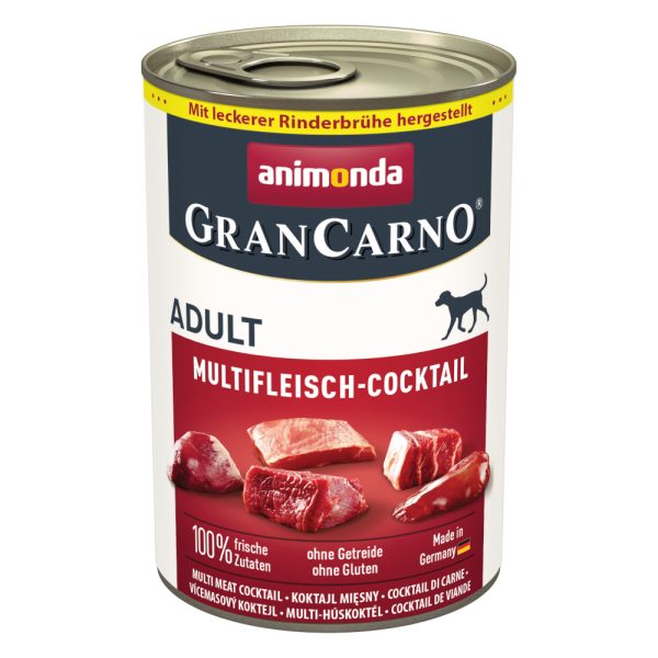 12x400g Multivlees-Cocktail animonda GranCarno Hondenvoer