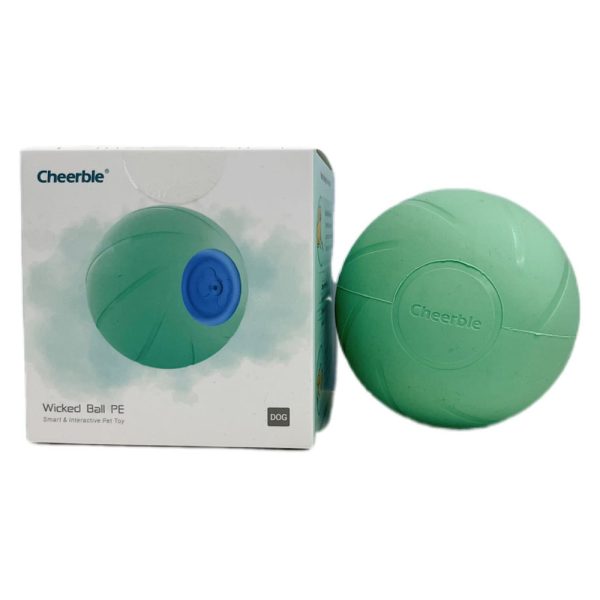 Cheerble elektronisch hondenspeelgoed Wicked Ball, groen Ø7.7cm hond
