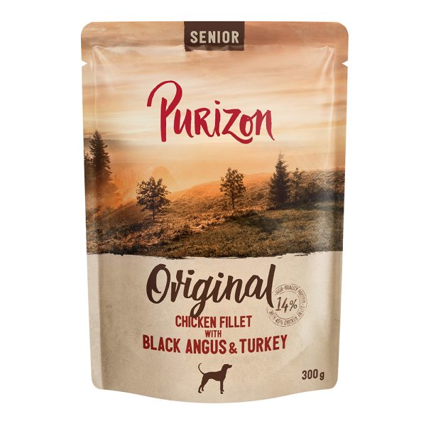 Purizon natvoer honden - Senior Kipfilet met Black Angus (24 x 300 g)