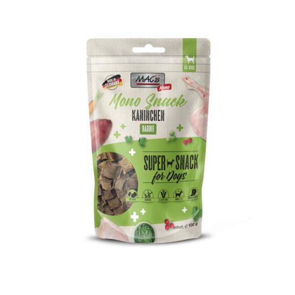 100g MAC's Dog Mono Snack Konijn Hondensnacks