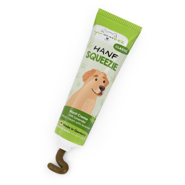 Voordeelpakket: 4x 100g yummeez Classic Hennep Squeezie hondensnacks