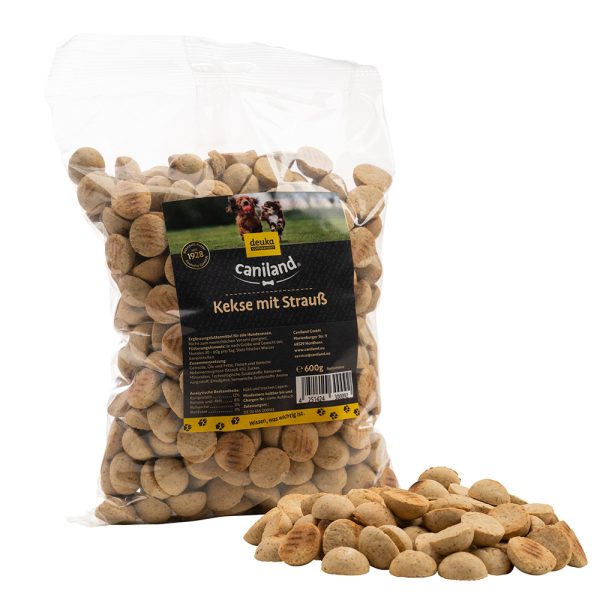 3x600g koekjes struisvogel Canibit Hondensnacks