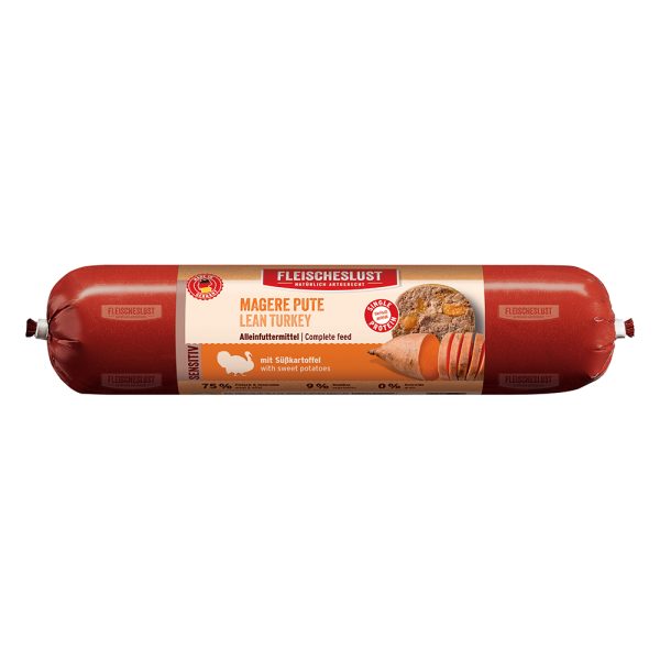 Voordeelpakket Fleischeslust 12 x 800 g - Sensitive: Magere kalkoen met zoete aardappel