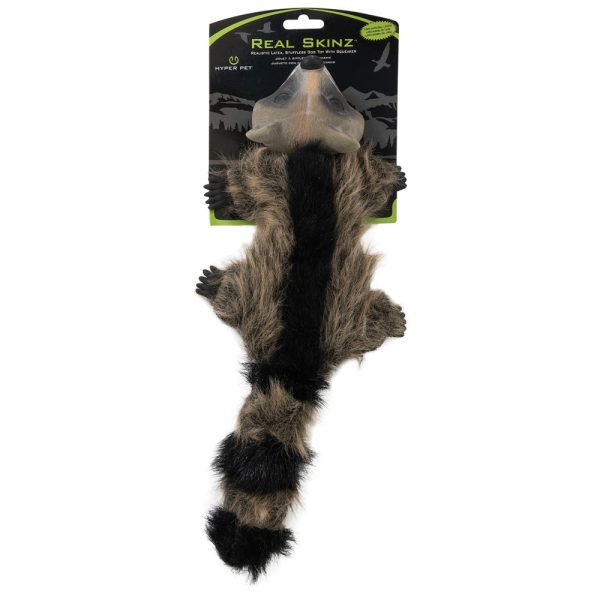 Hyper Pet Real Skinz Wasbeer ca. L 40 x B 10 x H 8 cm Hondenspeeltje