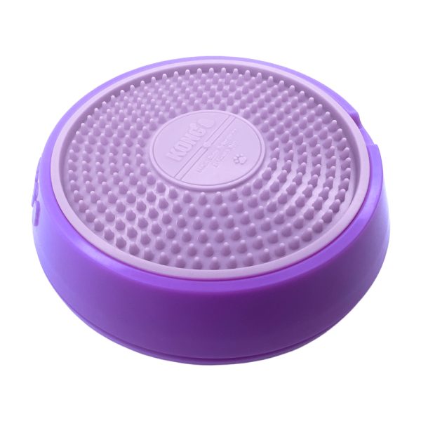KONG Licks Spinz hondenspeeltje paars, maat S: ca. Ø15,2x3,8cm