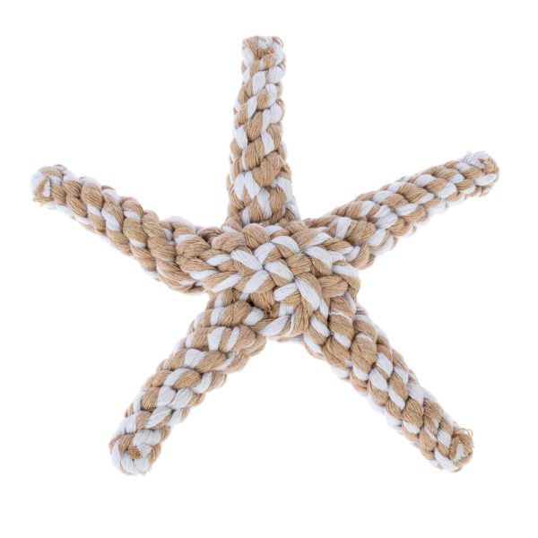 TIAKI touwspeeltje zeester voor honden 15x15x3.5cm hond
