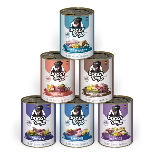 24x800g Doggy Dog Adult Mix (6 soorten) nat hondenvoer