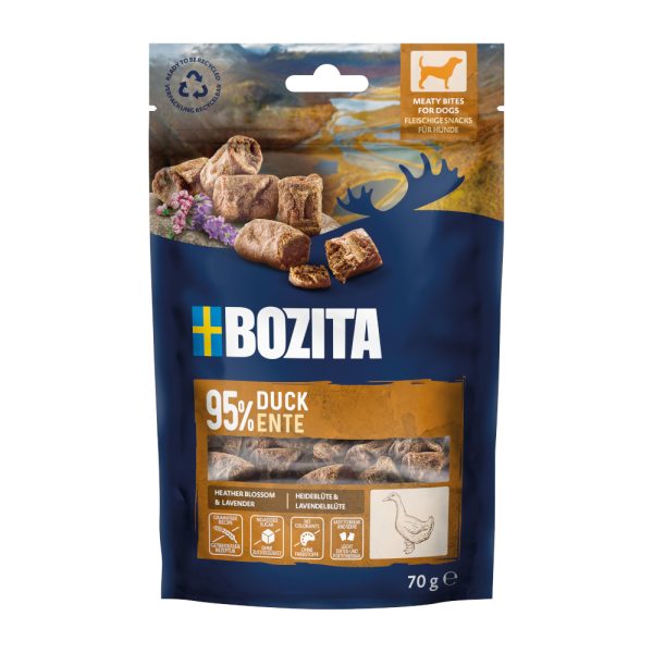 Voordeelpakket: 2x70g Bozita Meaty Bites Eend hondensnacks