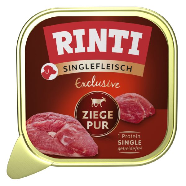 Voordeelpakket: 20x150g RINTI Single Meat Exclusive Geit nat hondenvoer