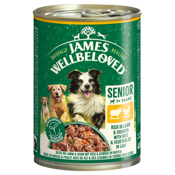 15 % korting! James Wellbeloved natvoer voor honden 12 x90 g/6x 400 g en 6 x 800 g
