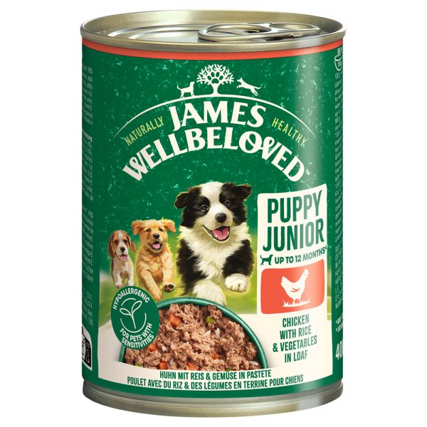 15 % korting! James Wellbeloved natvoer voor honden 12 x90 g/6x 400 g en 6 x 800 g