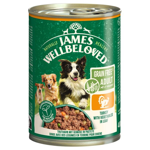 15 % korting! James Wellbeloved natvoer voor honden 12 x90 g/6x 400 g en 6 x 800 g