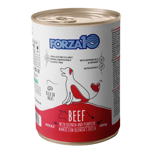 12x400g Forza10 Maintenance rundvlees en quinoa natvoer voor honden