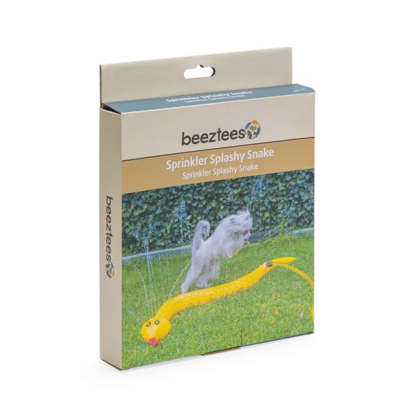 Beeztees hondenspeeltje Splashy slang, geel 150cm hond
