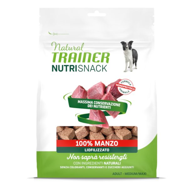 50g Natural Trainer Nutri Snack Gevriesdroogde Brokken Volwassen Rund Hondensnacks