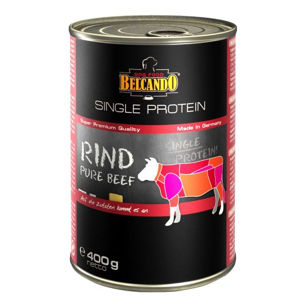 Voordeelpakket: Belcando Single Protein 24 x 400 g Hondenvoer - Rund