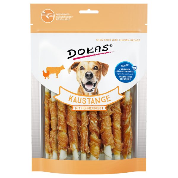 200g Kauwrollen met Kippenborst Dokas Hondensnacks