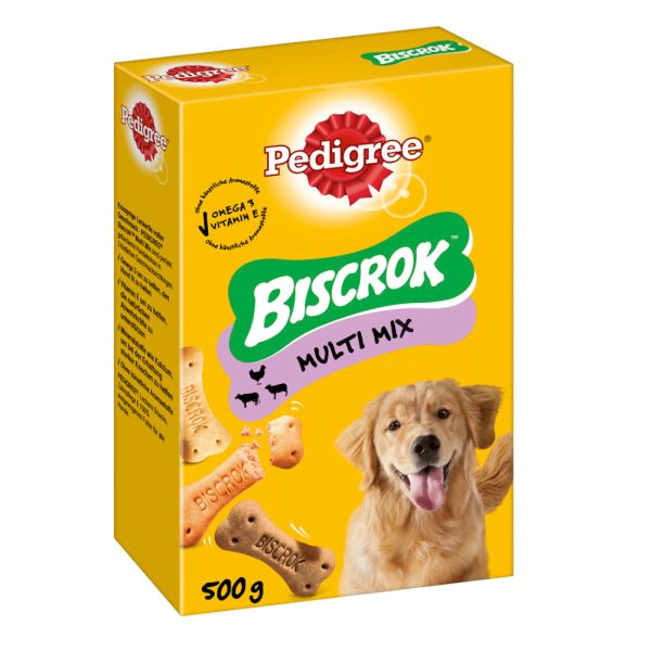 2x500g Biscrok in 3 Heerlijke Smaken Pedigree Hondensnacks