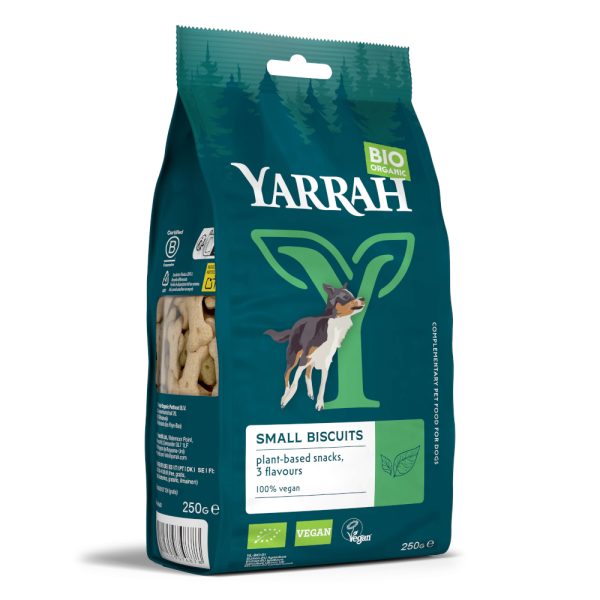250g biologische vega hondenkoekjes voor kleinere honden Yarrah