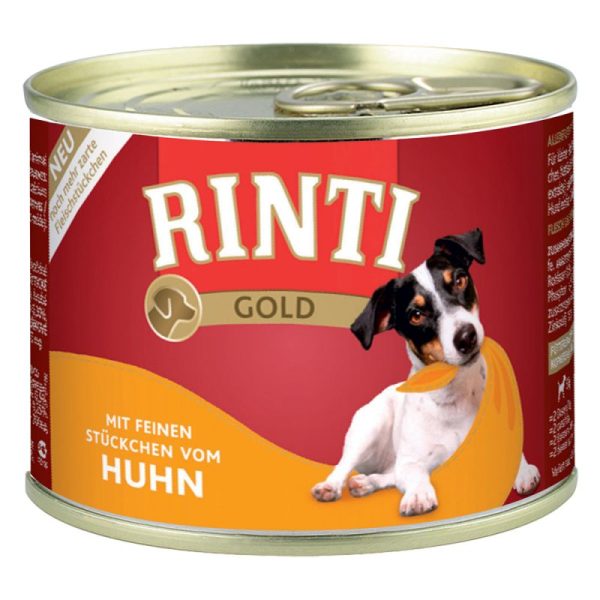 12x185g Rinti Gold Kip Hondenvoer