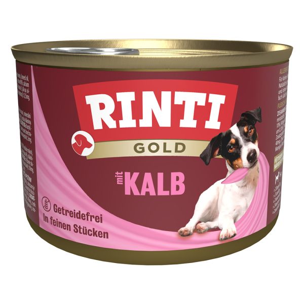 12x185g Rinti Gold Kalf Hondenvoer