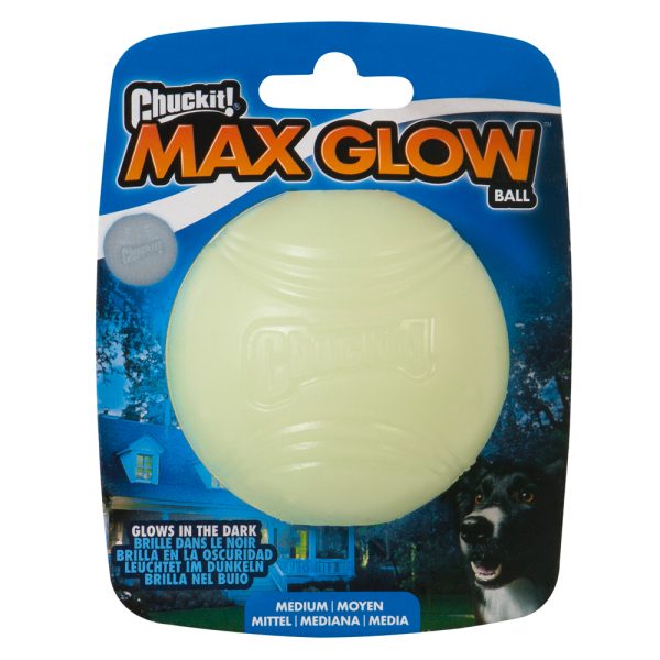 Chuckit! Max Glo Glow Ball Medium 2 stuks