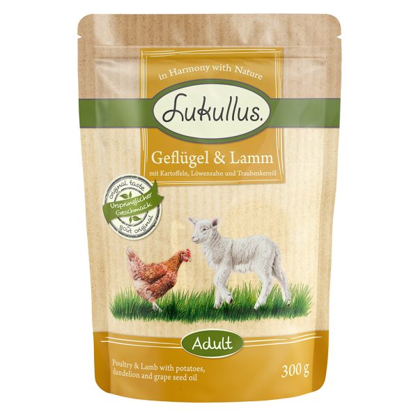 Lukullus Naturkost Verhoudzakjes - Gevogelte & Lam (graanvrij)